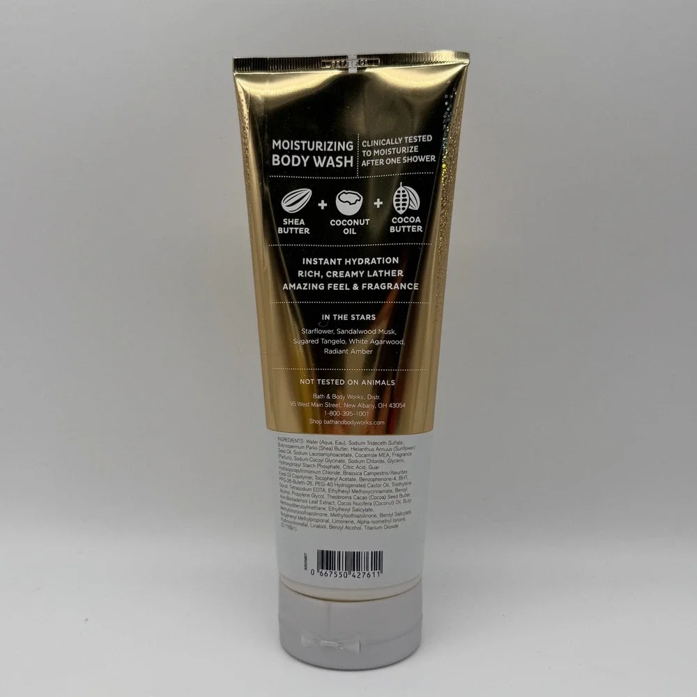 Bath & Body Works Moisturizing Body Wash Women 10oz In The Stars Gold Glitter